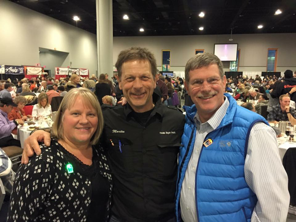 Dr. Mac, Joanne, and Martin Buser 2015